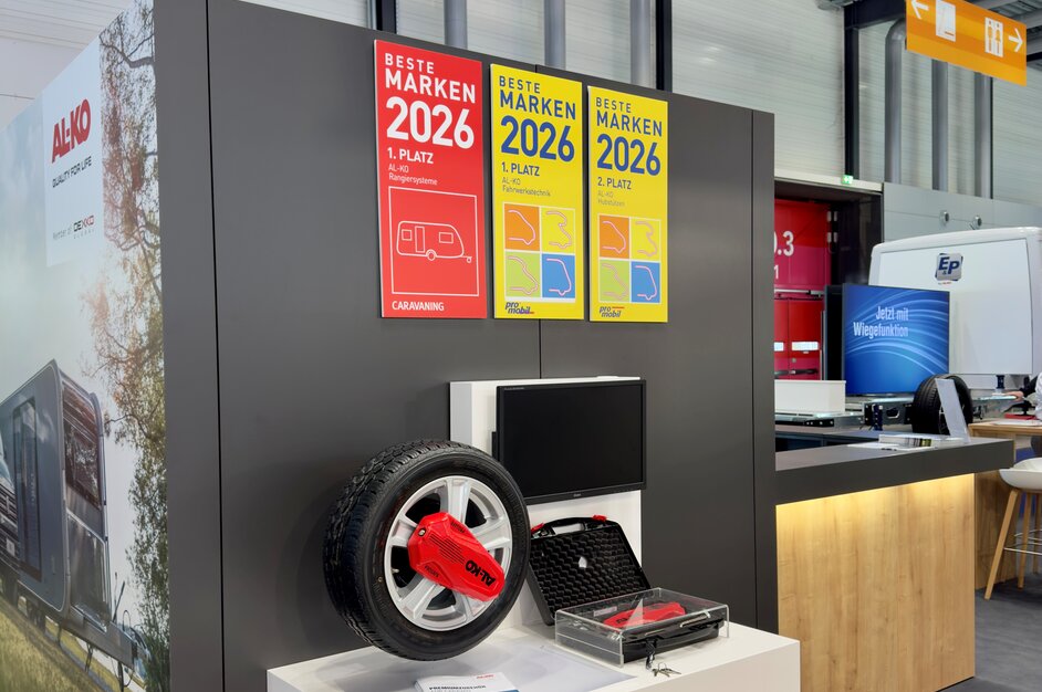 AL-KO VT exhibition stand featuring the Best Brand award. | © AL-KO VT